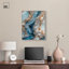 «Lapis River», toile sarcelle, art abstrait par Art Remedy-115087648-118091059-118091067