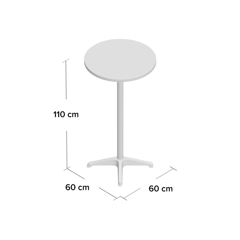 Seltzer Round 2 - Person 60Cm L Standing Height Table