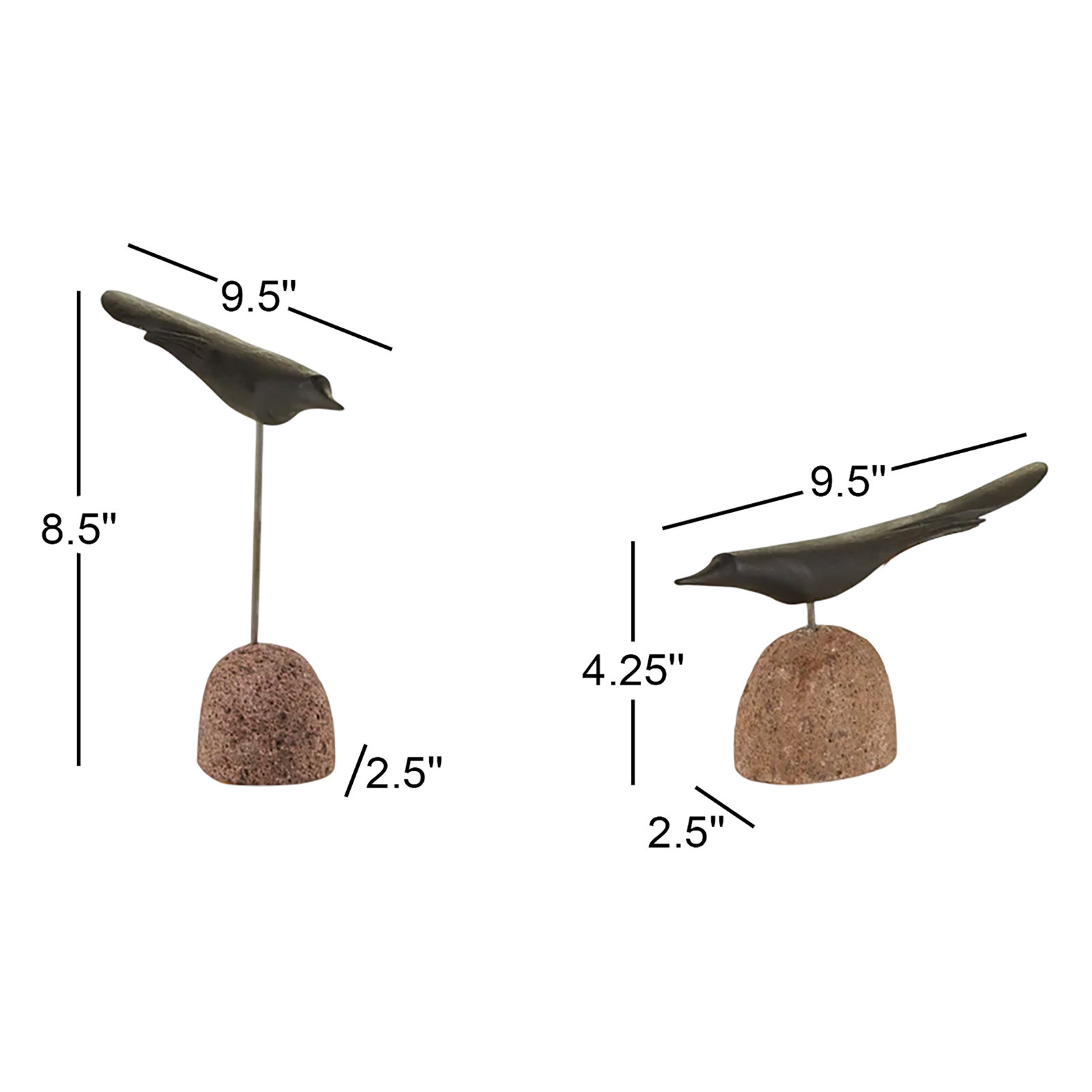 Honour 5-Piece Sculpture, Black