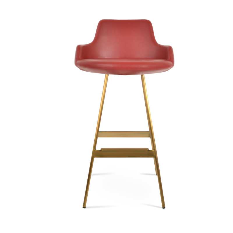 Dervish Balat Stool, Counter Stool (24.5" Seat Height), Brass
