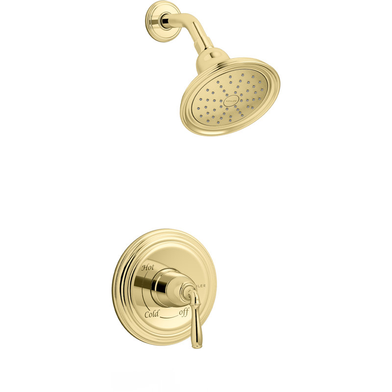Devonshire Rite-Temp 1.75 Gpm Shower Fucet, Vibrant Polished Brass