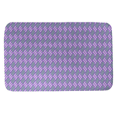 Tapis pour salle de bain diamants Kitterman
