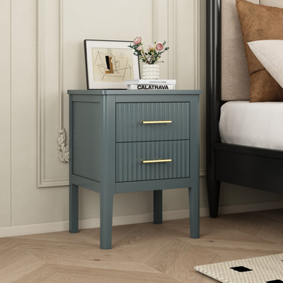 Tharptown 45cm W Solid + Manufactured Wood Bedside Table