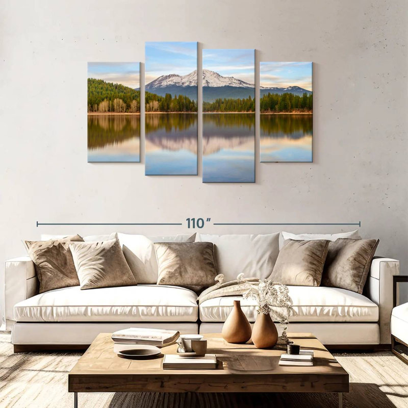 Alvord, reflet du lac Shasta, H 48 po x l 75 po