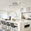 12-Light 110cm LED Integrated Flush Mount