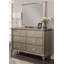 Commode double 6 tiroirs l 64 po avec miroir