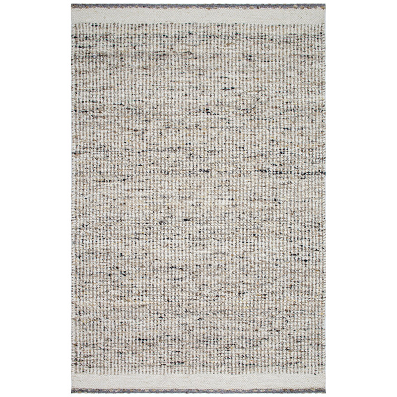 Tapis performance noué à la main Darcy - ivoire / taupe - 5 pi 6 po x 8 pi 6 po, 5 pi 6 po x 8 pi 6 po, Ivoire Taupe