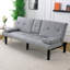 PVC Leather Convertible Futon Sofa Bed-748487445