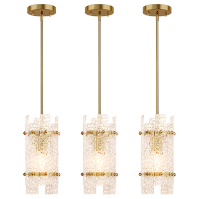 Adjustable Gold Crystal Pendant Light, Chandelier Fixture
