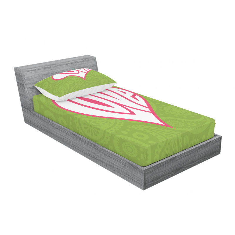 Microfiber Sheet Set, Queen Sheet Set with Fitted Sheet, Green