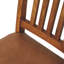 Chaise en cuir à lattes en cuir