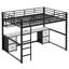 Lit mezzanine double avec tiroirs Altfried Kids-1404075260