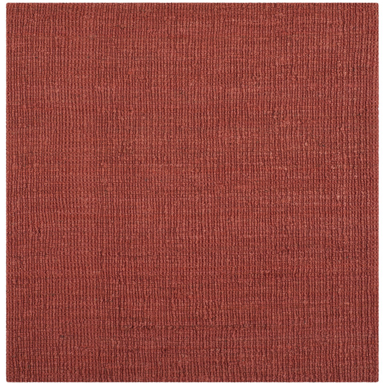 Jakwan Natural Fiber Hand Woven Jute Solid Color Rug