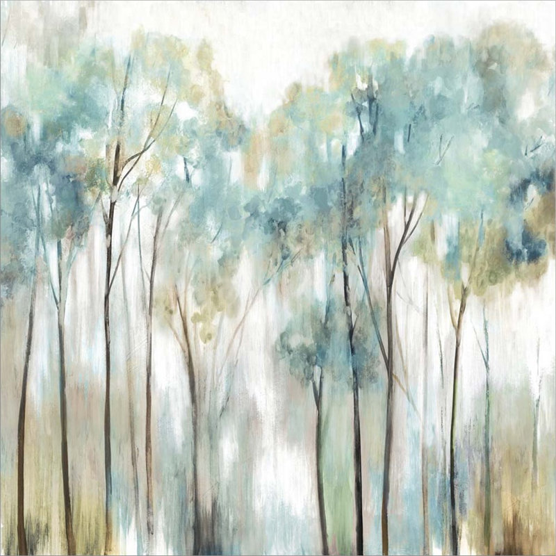 «Grace Land Teal Version» par Allison Pearce, reproduction sur toile, H 24 po x l 24 po x P 1,5 po