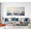 Art mural floral neutre pour le décor de chambre à coucher, impression sur toile de champ de fleurs sauvages ou affiche-109947158