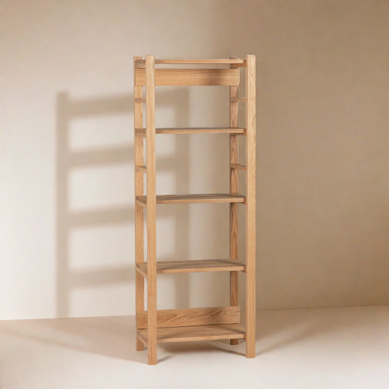 Bibliothèque rétro et simple, (4 tablettes) H 65,7 po x l 23,6 po x P 14,5 po