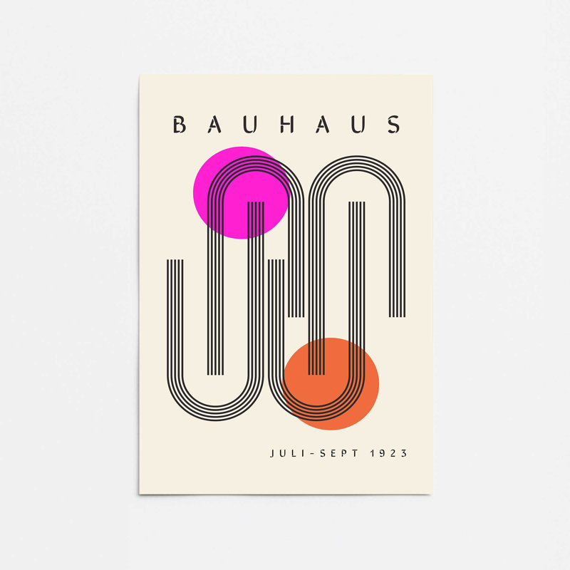 Streamlined Bauhaus Rolled Print, 20" x 16"