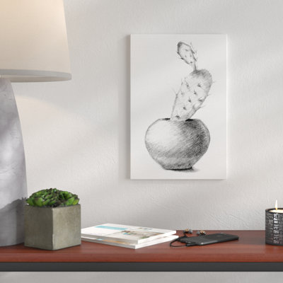 « cactus graphite drawing », reproduction de dessin