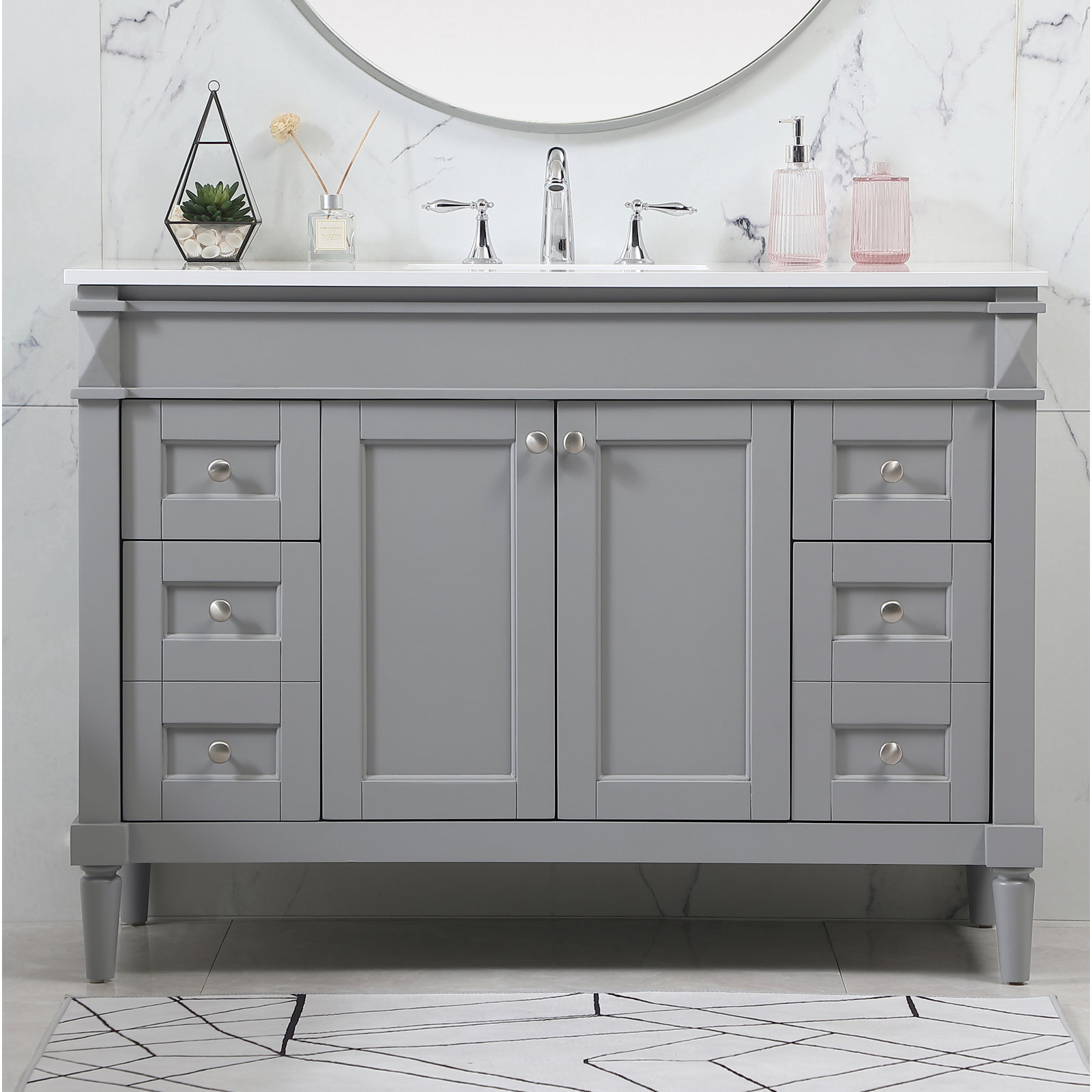 Readington 48'' Single Bathroom Vanity, Gray