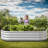Oval Metal Raised Garden Bed (Silver)-1513510704-1513510707