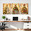 Arbre de Noël avec tartes et fruits, reproduction d'art sur toile tendue sur toile, ensemble de 3