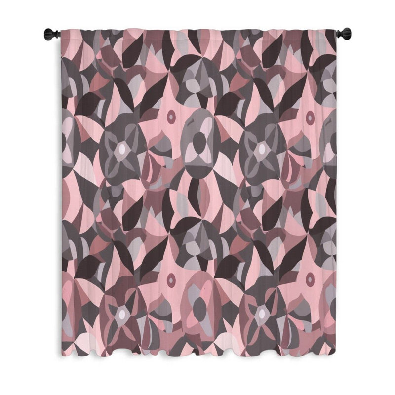 Le rideau occultant en polyester Dianita filtre beaucoup de rideaux de lumière, L 50 po x L 84 po