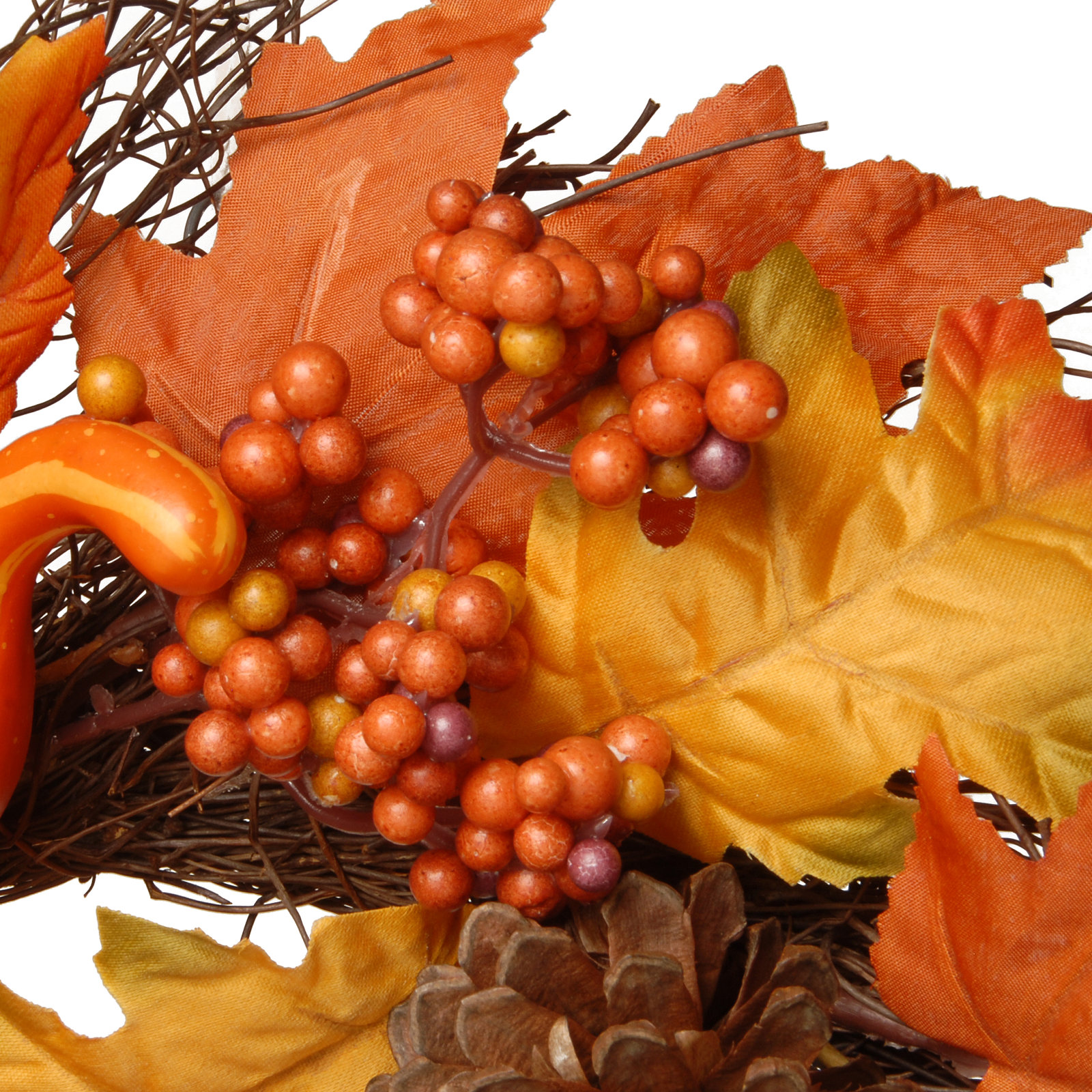 Pumpkin Wreath, 16"