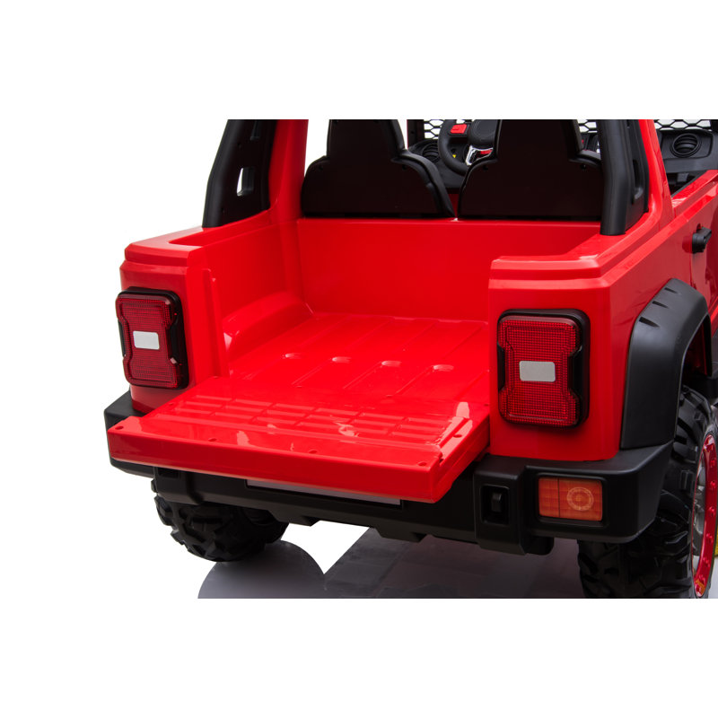 Freddo Toys A023 24V Off-Road Cruiser 2-Seater Ride-On Truck with Parental Remote, Red