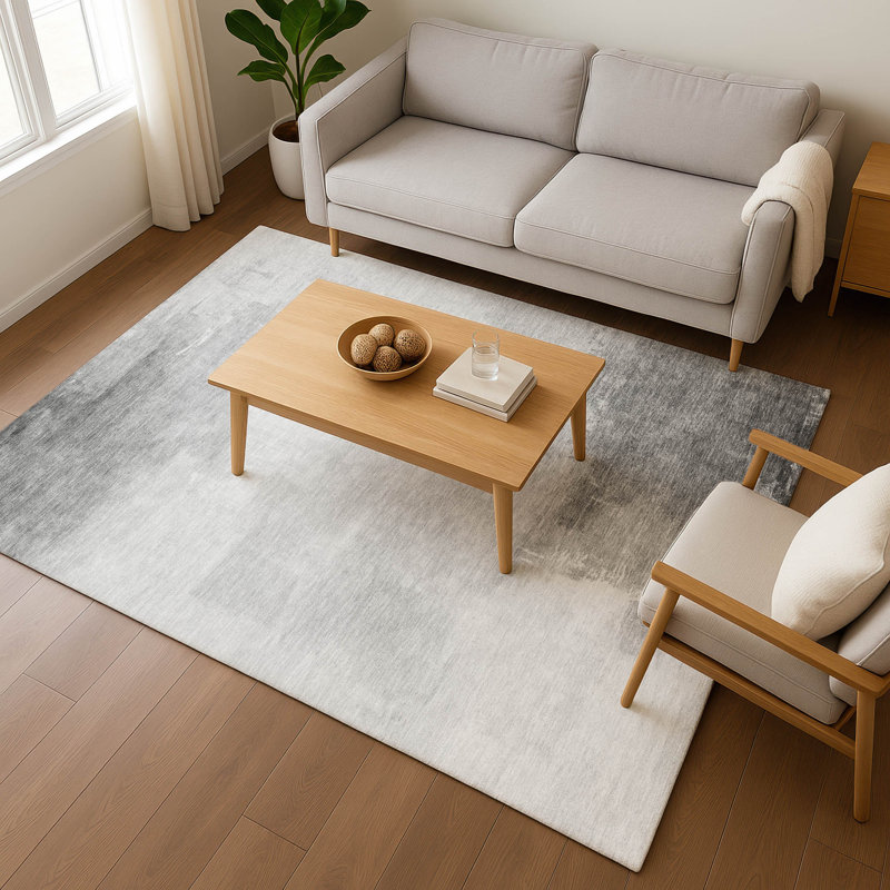 Tapis abstrait Premium Garett AMF1672 lavable à la machine, Rectangle 10 pi x 14 pi