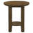 Lajoie 22-Inch Round Wood Side End Table With Shelf Brown