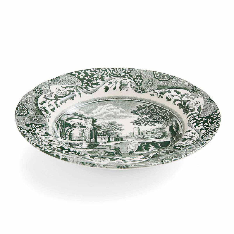 Assiettes à soupe 9 po Heritage Green, italien