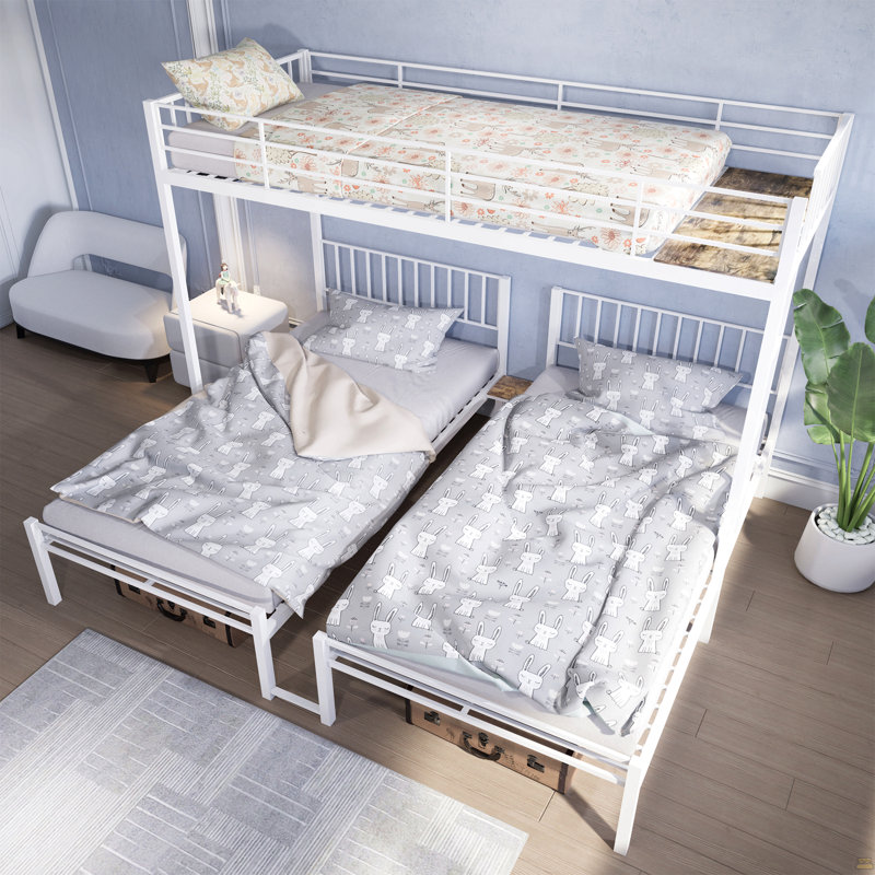 Triple lit superposé pour enfants, 3 lits superposés pour 3