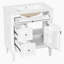 Meuble-lavabo de salle de bain avec lavabo, armoire autoportante en bois avec tiroir rabattable et tablette réglable-897174377