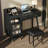 Modern Makeup Vanity Desk with Drawers, Cabinet & Charging Port-438356972