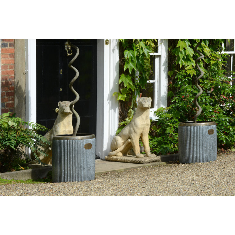Viviana Handmade Metal Planter, 50cm H x 45cm W x 45cm D