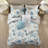 Pebble Beach Aqua 100% Cotton Sateen Coastal 6-Piece King/Cal King Duvet Cover Set-572823976-662095364