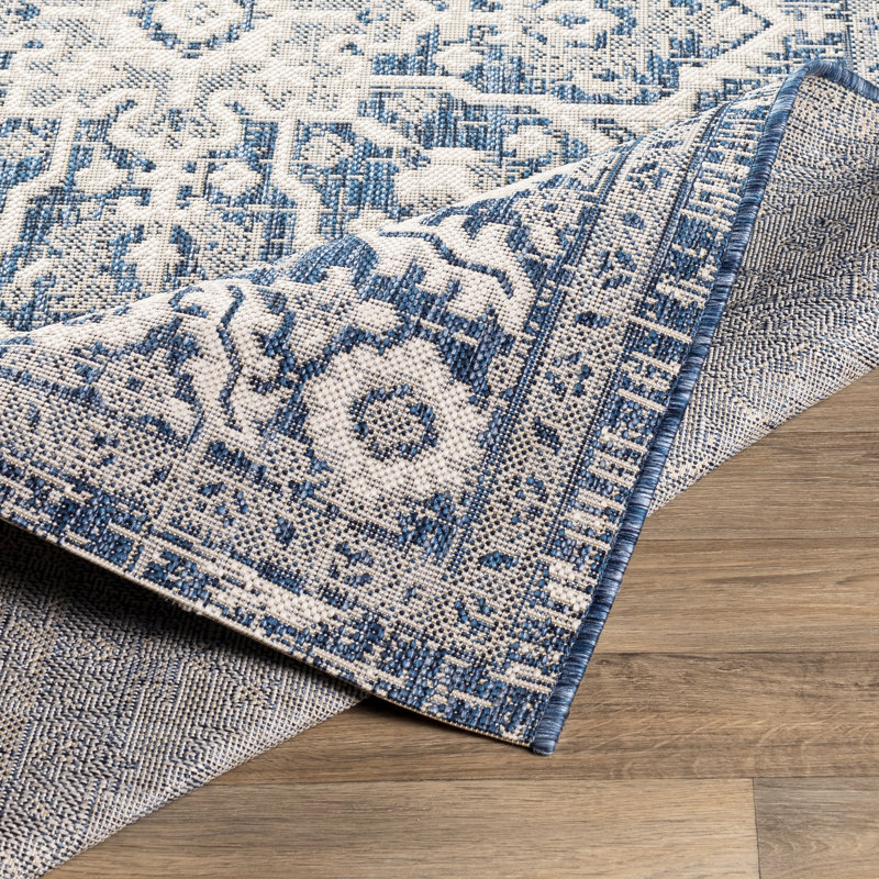 Tapis intérieur / extérieur Summey Southwestern, Rectangle 5 pi 3 po x 7 pi 7 po