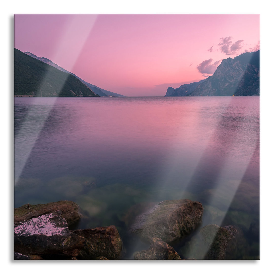 Glasbild Gardasee in Italien