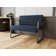 Waterfall Waiting Reception Loveseat Sled Base Metal Frame