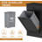 Wooden Tilt Out Trash Can Cabinet, 20 Gallon Hidden Garbage Can Cabinet with Deodorizing Function, Double Laundry Cabinet with 2 Drawers for Kitchen-2096405817