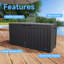 Coffre de terrasse verrouillable 75 gallons-124874862