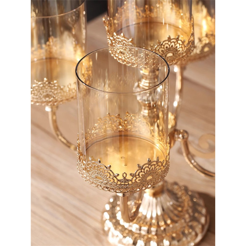 16.14'' H Metal Tabletop Candlestick