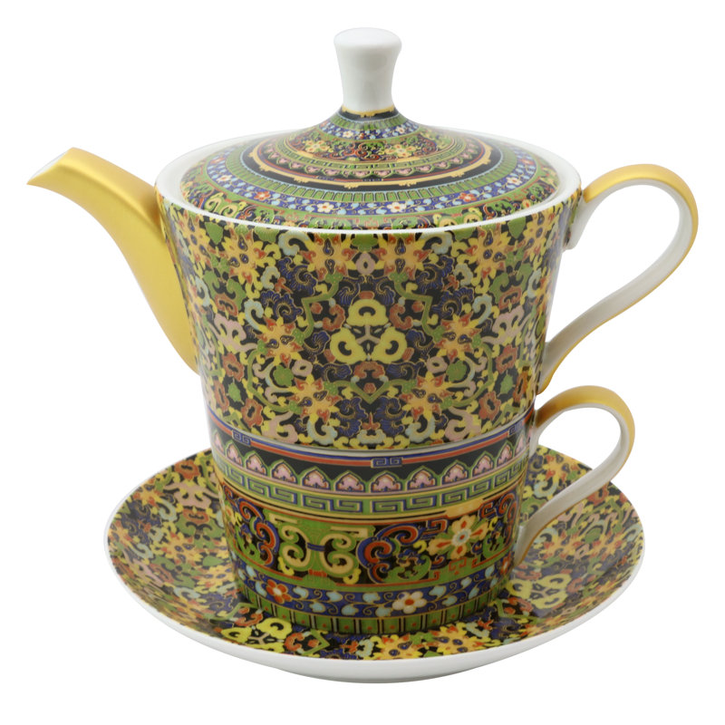 Ensemble de thé en porcelaine tendre pour un ensemble
