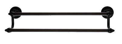 Tuscany Bath Double 20 1/2" Wall Mounted  Towel Bar, Oiled Rubbed Bronze