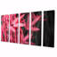 Ensemble de décoration murale en bambou rose et noir Garden II-1552468218