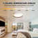 Sleek Round LED Ceiling Light - Thin Glossy Design, 5-Step Adjustable Color Temperature, Dimmable & ETL Certified