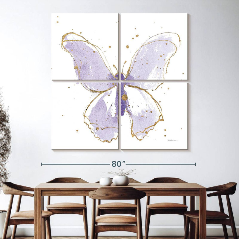 Papillons dorés lavande Brampt