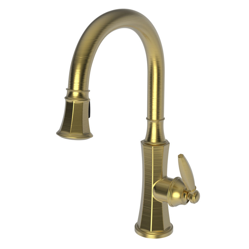 Metropole Single Handle Pull Down Kitchen Faucet, Satin Gold (PVD)