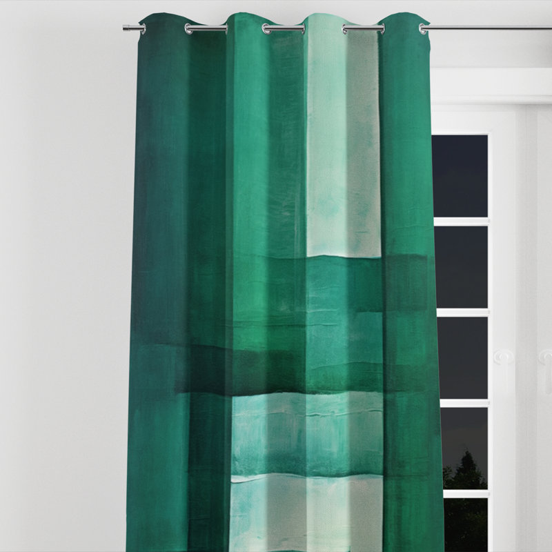 Anahira - Rideau à œillets occultant moderne - 1 panneau, l 52" x L 84", Œillets argentés