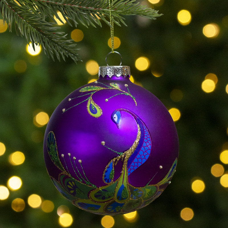Ornement de Noël 4 po, Mauve